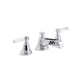 KOHLER K-13132-4A Pinstripe Widespread bathroom sink faucet with lever handles, 1.2 gpm
