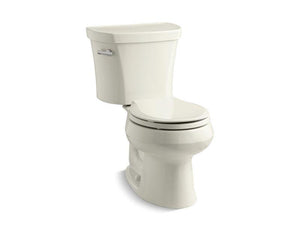 KOHLER 3947-0 Wellworth Two-Piece Round-Front 1.28 Gpf Toilet With 14" Rough-In in White