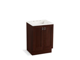 KOHLER K-99526-TK-1WG Poplin 24" bathroom vanity cabinet with toe kick and 2 doors