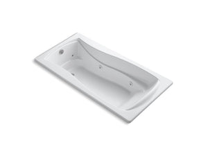 KOHLER K-1257-H Mariposa 72" x 36" drop-in whirlpool bath with end drain and heater