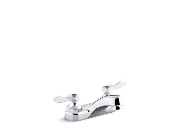 KOHLER K-400T20-4AKA Triton Bowe 1.0 gpm centerset bathroom sink faucet with aerated flow and lever handles, drain not included