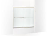 KOHLER K-702202-6L Fluence 52" - 57" W x 55-1/2" H sliding bath door with 1/4" thick Crystal Clear glass