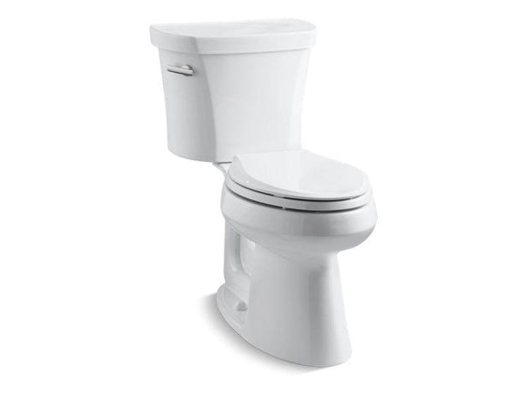 KOHLER 3949-0 Highline Comfort Height Two-Piece Elongated 1.28 Gpf Chair Height Toilet With 14