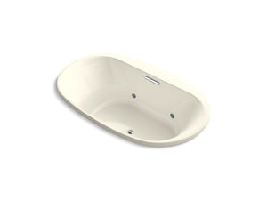 KOHLER K-5718-GVBCW-58 Underscore Oval 72" x 42" drop-in VibrAcoustic + BubbleMassage(TM) Air Bath with Bask heated surface and chromatherapy