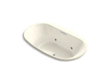 KOHLER K-5718-GVBCW-96 Underscore Oval 72" x 42" drop-in VibrAcoustic + BubbleMassage(TM) Air Bath with Bask heated surface and chromatherapy