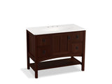 KOHLER K-99568-1WG Marabou 42" bathroom vanity cabinet with 1 door and 4 drawers