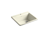 KOHLER K-5872-1A1-FD Riverby 25" x 22" x 9-5/8" top-mount single-bowl kitchen sink with sink rack
