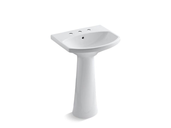 KOHLER 2362-8 Cimarron Pedestal bathroom sink with 8