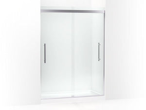 KOHLER 706533-8L-ABZ Prim Frameless Sliding Shower Door in Crystal Clear glass with Anodized Dark Bronze frame