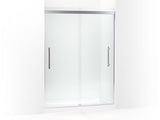 KOHLER 706533-8L-SHP Prim Frameless Sliding Shower Door in Crystal Clear glass with Bright Polished Silver frame