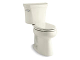 KOHLER 3889-T-96 Highline Comfort Height Two-Piece Elongated 1.28 Gpf Chair Height Toilet With Tank Cover Locks And 10" Rough-In in Biscuit