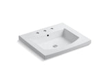 KOHLER K-2956-8-0 Persuade Curv Vanity-top bathroom sink with 8" widespread faucet holes