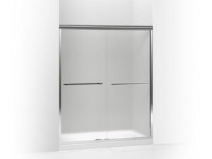 KOHLER 709064-D3-ABZ Gradient Sliding Shower Door, 70-1/16" H X 59-5/8" W, With 1/4" Thick Frosted Glass in Anodized Dark Bronze