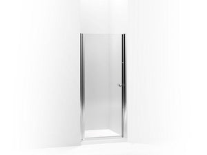 KOHLER 702410-L-ABV Fluence Pivot Shower Door, 65-1/2" H X 35 - 36-1/2" W, With 1/4" Thick Crystal Clear Glass in Anodized Brushed Bronze