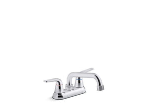 KOHLER K-30619 Jolt Two-handle utility sink faucet with 3/4" threaded GHT spout