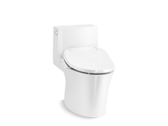 KOHLER K-1381-HC Veil One-piece elongated dual-flush toilet with skirted trapway and concealed cords