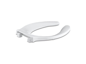 KOHLER K-4731-GC Stronghold Commercial elongated toilet seat with integrated handle and Quiet-Close check hinge