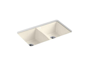 KOHLER K-5873-5U-47 Deerfield 33" x 22" x 9-5/8" Undermount double-equal kitchen sink
