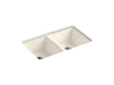 KOHLER K-5873-5U-47 Deerfield 33" x 22" x 9-5/8" Undermount double-equal kitchen sink