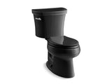 KOHLER 3948-7 Wellworth Two-Piece Elongated 1.28 Gpf Toilet With 14" Rough-In in Black