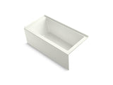 KOHLER K-1956-RA Underscore 60" x 30" alcove bath with integral apron, integral flange and right-hand drain