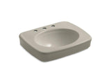 KOHLER K-2340-8-G9 Bancroft pedestal bathroom sink basin with 8" widespread faucet holes