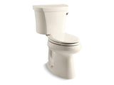 KOHLER 3949-RA-47 Highline Comfort Height Two-Piece Elongated 1.28 Gpf Chair Height Toilet With Right-Hand Trip Lever And 14" Rough-In in Almond