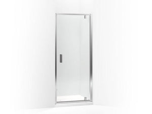 KOHLER 706141-L-SHP Aerie Pivot Shower Door, 74-4/5"H X 36"W With 5/16" Thick Crystal Clear Glass in Bright Polished Silver