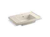KOHLER K-2758-1-47 Tresham 30" pedestal bathroom sink basin with single faucet hole