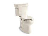 KOHLER 3998-U-47 Wellworth Two-Piece Elongated 1.28 Gpf Toilet With Insulated Tank in Almond