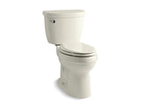 KOHLER 3589-T-96 Cimarron Comfort Height Two-Piece Elongated 1.6 Gpf Toilet With Tank Cover Locks in Biscuit