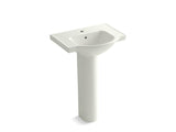 KOHLER 5266-1 Veer 24" pedestal bathroom sink with single faucet hole