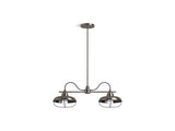 KOHLER K-23660-CH02 Modern Farm Two-light linear chandelier