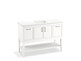 KOHLER K-33580-ASB Winnow 48" bathroom vanity cabinet with sink and quartz top