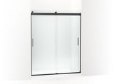 KOHLER K-706012-L Levity Sliding shower door, 74" H x 56-5/8 - 59-5/8" W, with 3/8" thick Crystal Clear glass