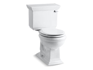 KOHLER 3933-RA-0 Memoirs Stately Comfort Height Two-Piece Round-Front 1.28 Gpf Chair Height Toilet With Right-Hand Trip Lever in White