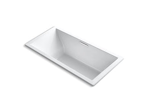 KOHLER K-1835-VBW Underscore 72" x 36" drop-in VibrAcoustic bath with Bask heated surface and center drain