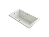KOHLER K-1173-H2-NY Underscore Rectangle 66" x 36" drop-in whirlpool with heater without jet trim