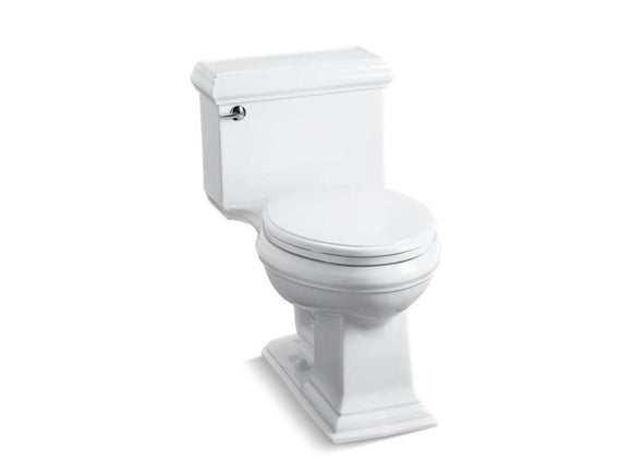 KOHLER 3812-0 Memoirs Classic Comfort Height One-Piece Compact Elongated 1.28 Gpf Chair Height Toilet With Quiet-Close Seat in White
