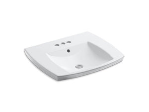 KOHLER K-2381-4-0 Kelston Drop-in bathroom sink with 4" centerset faucet holes