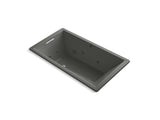 KOHLER K-1173-JH Underscore 66" x 36" heated whirlpool bath with end drain