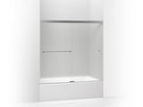 KOHLER K-707001-D3 Revel Sliding bath door, 55-1/2" H x 56-5/8 - 59-5/8" W, with 5/16" thick Frosted glass