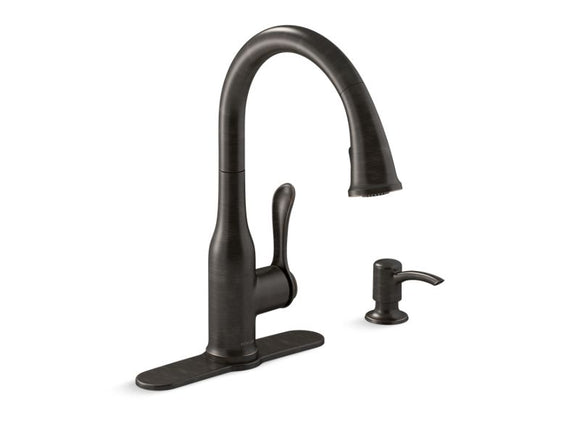 KOHLER K-R23863-SD Motif Pull-down kitchen faucet with soap/lotion dispenser