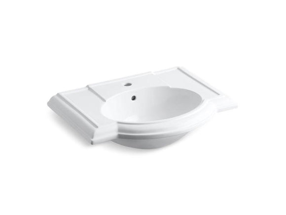 KOHLER K-2295-1-0 Devonshire Bathroom sink with single faucet hole