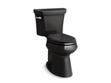 KOHLER 76301-7 Highline Comfort Height Two-Piece Elongated 1.28 Gpf Chair Height Toilet in Black