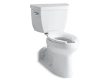 KOHLER 3578-T-0 Barrington Comfort Height Two-Piece Elongated Chair Height Toilet With Tank Cover Locks in White