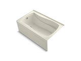KOHLER K-1242-LAW Mariposa 60" x 36" alcove bath with Bask heated surface, integral apron,and left-hand drain