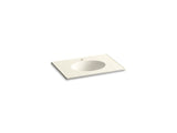 KOHLER K-2796-1-G81 Ceramic/Impressions 31" oval vanity-top bathroom sink with single faucet hole