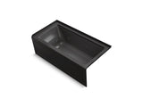 KOHLER K-1947-RA Archer 60" x 30" alcove whirlpool bath with integral flange and right-hand drain