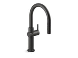 KOHLER K-22974-WB Crue Touchless pull-down kitchen sink faucet with KOHLER Konnect and three-function sprayhead